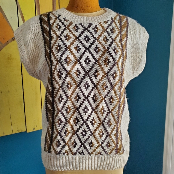 Jaclyn Smith Sweaters - Vintage Earth Tone Sweater Silk Jaclyn Smith Wool